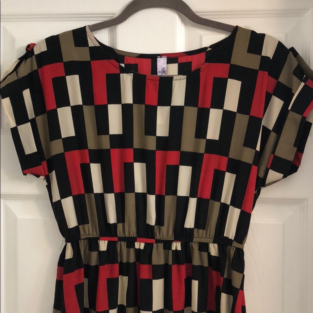 NWOT Checkered Dress